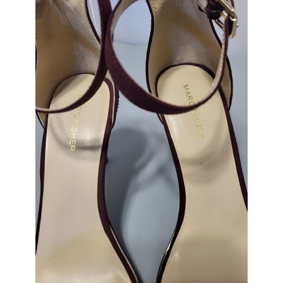 Marc Fisher Burgundy Rhinestone Stiletto Heels size 11 - Picture 4 of 7